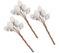 OSOLADY 27pcs Easter Egg Ornament Artificial Speckled Eggs Plastic Iron Material Decorative Branches for Hotel Kindergarten Easter Holiday Decoration