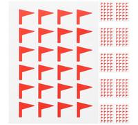OSOLADY 288pcs Red Flag Marking Label Stickers Self-Adhesive Paper Note Stickers Residue-Free Application for Office and School Use