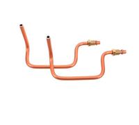 OSOLADY 2PCS Air Compressor Exhaust Tube, Compressor Exhaust Pipe Replacement, Pipe Linking Pump Cylinder Head and Check Valve for Optimal Airflow