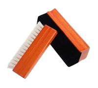 OSOLADY 2Pcs Antistatic Vinyl Record Cleaning Brush Set with Handle Durable and Chemical Vinyl Cleaning Kit for Turntables Gentle Bristles for Music Lovers