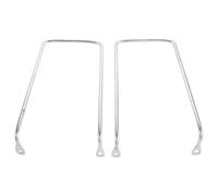 OSOLADY 2pcs Basket Mounting Bracket for Bikes - Front/Rear Basket Bracket Adapter - Anti-Fall Bicycle Carrier Support Hardware for Secure Attachment, Bend