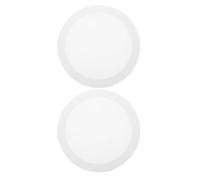 OSOLADY 2pcs Blank Round Canvas for Oil Painting - 7.9Inch Cotton Circular Stretched Art Board with Wood Frame - Artist Canvas for Craft Painting Projects