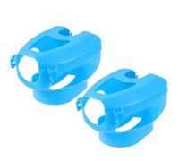 OSOLADY 2pcs Blue Pigeon Feeding Fixed Tool Plastic Pigeon Fixator for Parrots Birds Convenient Holder for Feeding and Care at Home Pet Shops