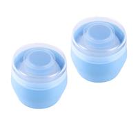 OSOLADY 2pcs Body Powder Puff Case Powder Puff 3.9x3.9x2.3in Does Not Fly Easy to Dry Body Use with Storage Boxes