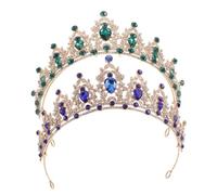 OSOLADY 2pcs Bridal Wedding Crown With Crystal: Rhinestones Headband For Bride Stylish Hair Accessories For Birthday Party Prom And Theme Gatherings