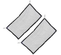 OSOLADY 2Pcs Car Pet Barrier Mesh Net 115X60Cm, Backseat Vehicle Dog Net Divider for Safe Travel, Sturdy Car Pet Mesh Barrier for Rear Seat Protection