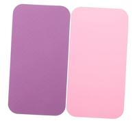 OSOLADY 2pcs Comfortable Yoga Kneeling Pad Set, High Rebounding Protective Cushion for Knee and Elbow, Non-slip Exercise Mat for Pilates and Fitness, Deep Purple Princess Pink