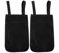 OSOLADY 2pcs Crutch Accessories Bag, Mobility Aid Cane Bag for Underarm Crutches Attachment, Pouch Organizer with Cup Holder for Phone, Keys, Bottle, Wallets