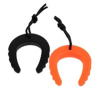 OSOLADY 2pcs Door Stopper Alarm Wedge for Law Enforcement, Fire Escape C-Type Door Clip, Easy to Use Plastic Door Wedge