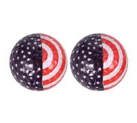 OSOLADY 2pcs Double Layers Synthetic Rubber Golf Practice Balls for Tennis Practicing and Warm Ups, Lightweight Training Balls that Hit Far Distance and Are Not Easy to Break