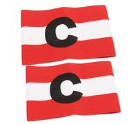 OSOLADY 2pcs Elastic Football Captain Armbands Portable Sports Armband with Printing for Team Unity Comfortable and Lightweight Design for Easy Storage