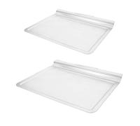 OSOLADY 2PCS Electric Oven Drip Pan - 15L Crumb Tray Baking Dish - Replacement Drip Pan for Grease Catcher - Oven Roasting Tray, 11.9x9.5x0.8in