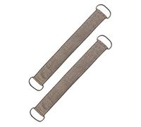 OSOLADY 2pcs Exfoliating Back Scrubber Bath Strap Towel Soft Surface Shower Supplies with Hand Pull Rings for Deep Cleaning Dead Skin Removal and Skin Health Improvement