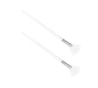 OSOLADY 2Pcs Fan Shape Mask Brush for DIY Skincare Professional Wooden Handle Applicator for Even Facial Mask Coverage for Hard to Reach Areas Like Eyes and Nose