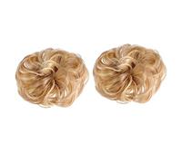 OSOLADY 2pcs Hair Chignon Wig Bun with Elastic Band Synthetic Hair Messy Bun Hairpieces for Women for Updos Ponytails and Special Occasions