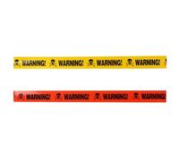 OSOLADY 2pcs Halloween Caution Tape Orange Pe Weatherproof Warning Tape for Marking Obstacles in Haunted Houses and Halloween Party Decorations