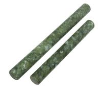 OSOLADY 2pcs Jade Rolling Pin Set for Dumpling Wrapper and Dough, Natural Marble Material, Non-Stick Surface, 26cm and 21cm Kitchen Baking Roller for Pastry and Dough Preparation