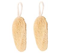 OSOLADY 2pcs Loofah Dish Scrubber Thickened Loofah Cleaning Sponge for Kitchen and Hotel Use Soft When Wet for Pans and Exfoliating Skin