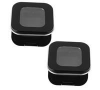 OSOLADY 2pcs Magnetic Empty Eyeshadow Replacement Box Mini Loose Powder Makeup Container Refillable Cosmetic Palette for Travel Portable Storage