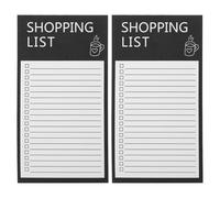OSOLADY 2pcs Magnetic Refrigerator Notepads Grocery List Pads for Fridge with Full Magnet Back, Magnetic to Do List Notebooks for Kitchen Organization and Shopping Planning