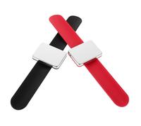 OSOLADY 2pcs Magnetic Wristband for Hair Clips and Pins Soft Silicone Hair Accessories for Hairdressers and Stylists Portable and Lightweight Quilting Supplies Modern Design Black Red