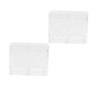 OSOLADY 2pcs Makeup Brush Storage Box Square Acrylic Brush Holder Pen Storage Holder Organiser Really Useful