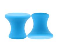 OSOLADY 2pcs Meditation Tuning Fork Base: Weighted Sound Tool Stabilizer - Blue for Therapy Spa Yoga Accessory Sessions Lightweight Rubber