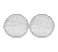 OSOLADY 2pcs Millinery Fascinator Base: 13cm/5.12in Linen Millinery Fascinator Support - Round Hat Base for DIY Beret Making Vintage Headwear Craft Material