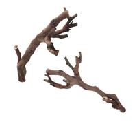 OSOLADY 2pcs Natural Wood Reptile Perch Branch for Snake and Small Lizard with Sturdy Climbing Support and Habitat Simulation, for Vivariums and Reptile Habitat Decoration