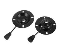 OSOLADY 2pcs Office Chair Base Swivel Mechanism Parts 2mm Thick Metal Round Tray Replacement for Managerial Desk Chairs Swivel Base Accessories