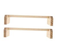 OSOLADY 2pcs Parrot Stand Wood Bird Cage Accessory for Birds and Poultry Safe Polished Perch for Parakeets Roosters Chicks Cockatiels Pet Plaything to Train and Exercise Standing Ability