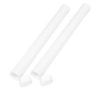 OSOLADY 2Pcs Portable Poster Holder Tubes PVC Storage Tubes with Caps for Artwork Protection and Transport Strong Canvas Painting Storage for Posters Drawings Documents and Plans