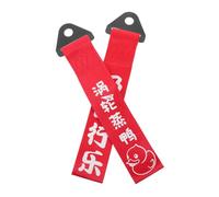 OSOLADY 2pcs Red Car Hauling Rope and Trailer Hauling Strap for Vehicle Towing Front Bumper, Sturdy 2pcs Tow Ropes Suitable for Cars and Trucks