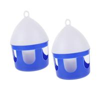 OSOLADY 2Pcs Reusable Bird Water Dispenser for Pigeons Portable Drinking Container Large Capacity Easy to Clean Suitable for Parrots Doves and Birds