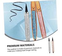 OSOLADY 2Pcs Self Adhesive Eyeliner Pens Eye Beauty Pens with Ultra Fine Tip for Effortless Application Smudge Quick Drying Safe for Sensitive Rose Gold Finish