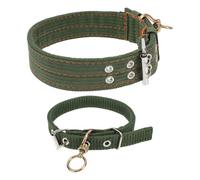 OSOLADY 2Pcs Sturdy Canvas Sheep Safety Collars with Adjustable Buckle, 48Cm and 64Cm Livestock Neck Straps for Cattle and Sheep Husbandry Supplies