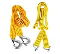OSOLADY 2pcs Trailer Rope for Car, Sturdy Nylon Emergency Rope with Assorted Colour, Practical and Easy to Operate, for Towing