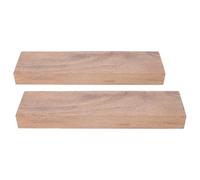 OSOLADY 2pcs Walnut Wood Planks for Crafts, Stable and Sustainable Hardwood Pieces, Thick Unfinished Walnut Boards for Woodworking Projects and DIY Carving at Home