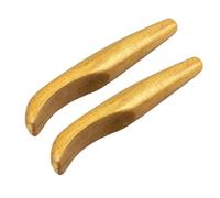 OSOLADY 2pcs Yellow Camphorwood Massaging Plates for Trigger Point Release and Circulation, Sturdy Wood Self-Massage Tool for Facial and Body Therapy