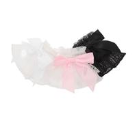 OSOLADY 3 Pairs Fake Sleeve Lace Wrist with Bows, Detachable Ruffled Nail Photo Background Props for Professional Shoots, Elegant Lace Detailing for Women Enthusiasts