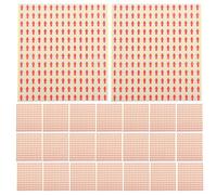 OSOLADY 30 Sheets Red Arrow Sticker Labels, 180pcs/Sheet Self-Adhesive Marking Stickers for Quality Control Rework, Signing Documents, Scrapbooking Crafts