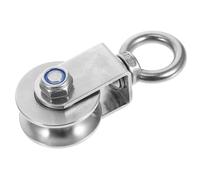 OSOLADY 304 Stainless Steel U Groove Cable Pulley Wheel Swivel Heavy Duty Bearing for Gym Equipment and Home Use for Rope Pulley Systems