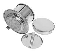 OSOLADY 304 Stainless Steel Vietnamese Drip Coffee Filter Portable Manual Coffee Dripper Natural Color Single Piece for Home Brewing