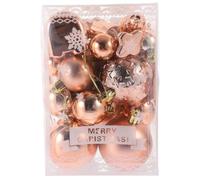 OSOLADY 30pcs Christmas Tree Decorations Ornaments Lightweight Plastic Hanging Balls for Christmas Tree and Window Holiday Decors and Wedding Celebrations