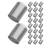 OSOLADY 30pcs High Pressure Hydraulic Hose Crimp Ferrules - Stainless Steel Hose Sleeves - 18.5mm Pipe Sleeves Fitting for Industrial Hydraulic Lines Repair