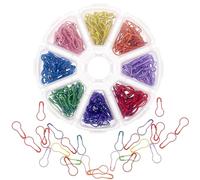 OSOLADY 320pcs Bulb Safety Pins Small Metal Gourd-Shaped Clothing Tag Fixed Pins for DIY Crafting and Clothing Accessories Random Color