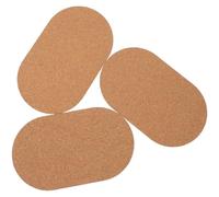 OSOLADY 3pcs Anti-skid Cork Ground Mats for Hamster Wheel Hedgehog Wheel Chinchilla Accessory Thickened Scratch-resistant Pads for Quiet Running and Use