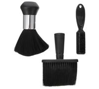 OSOLADY 3pcs Barber Brush Neck Duster Hair Cleaning Tools Lightweight Comfortable Plastic Hairdresser Accessories for Salon Use