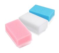 OSOLADY 3Pcs Bathing Brushes Soft Sensory Scrubber for Newborns Portable Body Washing Brush for Cradle Cap Treatment Multi Color Options for Sensory Development