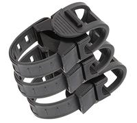 OSOLADY 3Pcs Bike Flashlight Stand Clips Professional Torch Holder Skid and Shockproof Design for Mountain Biking Easy Installation for Night Riding